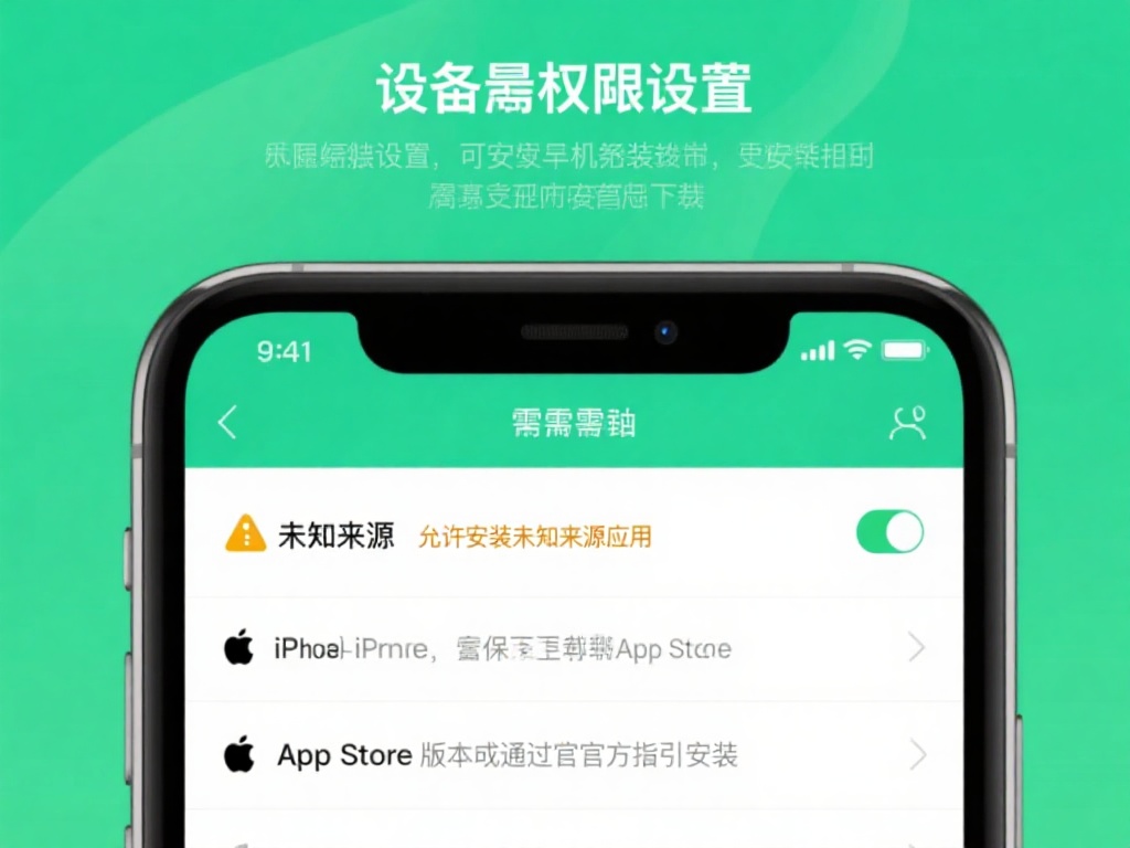 设备权限设置：在安卓设备上安装时，可能会提示“未知
